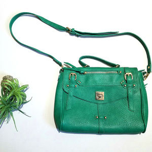 Street Level Green Satchel